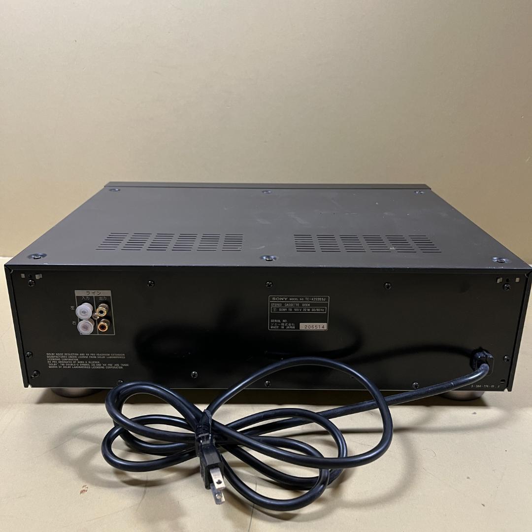 SONY TC-K222ESJ カセットデッキ Dolby S ソニー