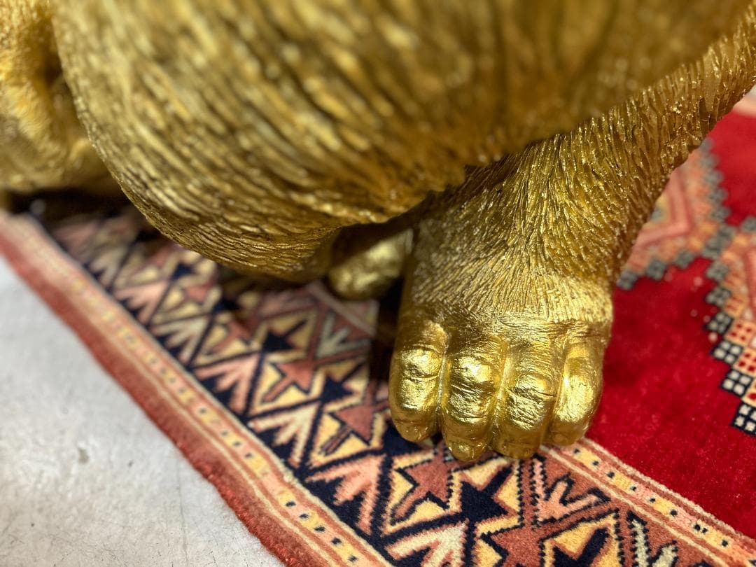 KARE / カレ　モンキーゴリラ サイド ゴールド XL　デコフィギュア