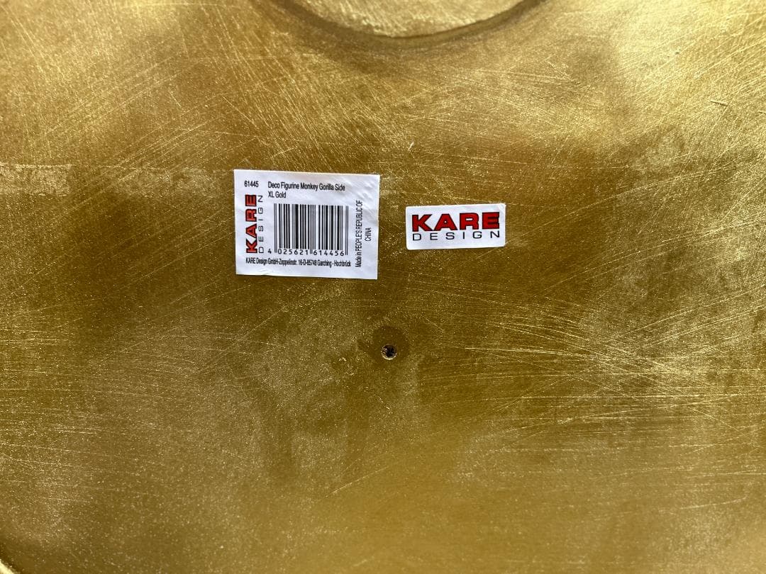 KARE / カレ　モンキーゴリラ サイド ゴールド XL　デコフィギュア