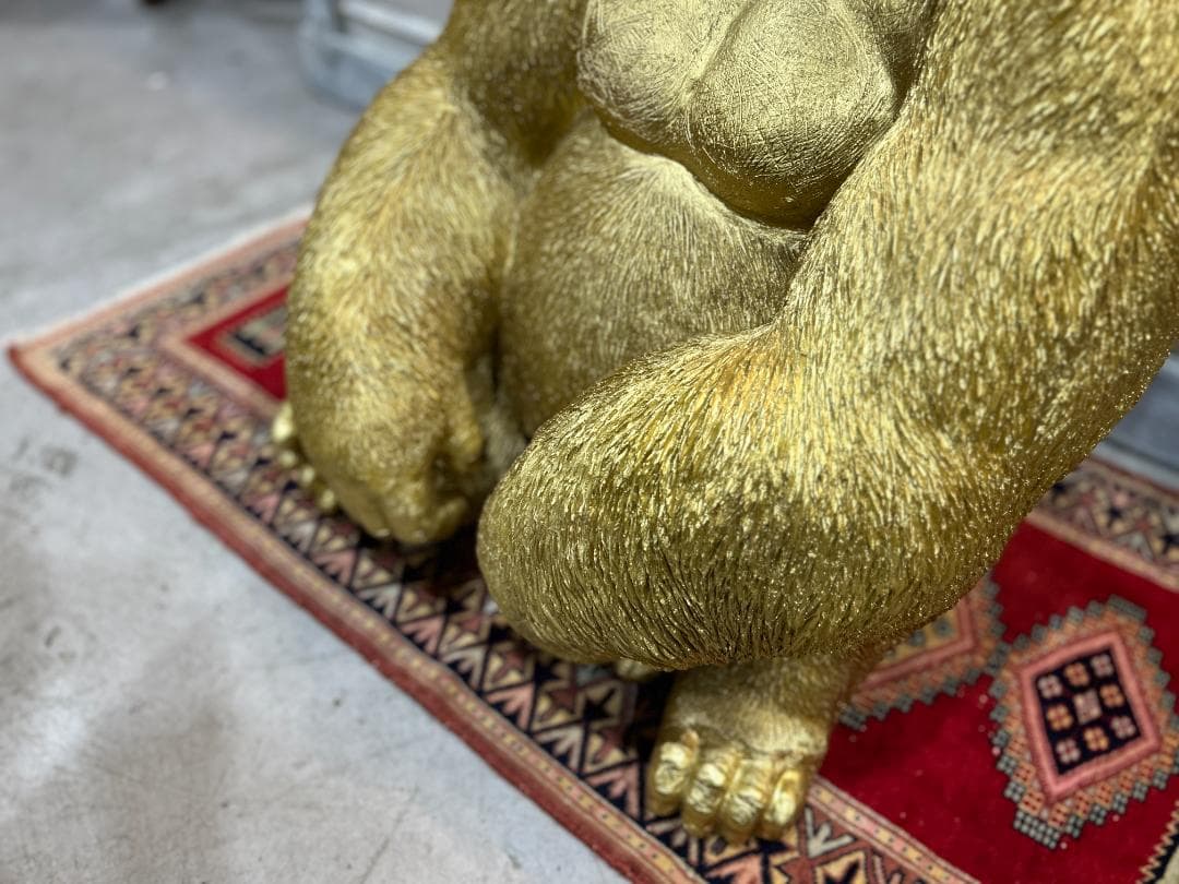 KARE / カレ　モンキーゴリラ サイド ゴールド XL　デコフィギュア