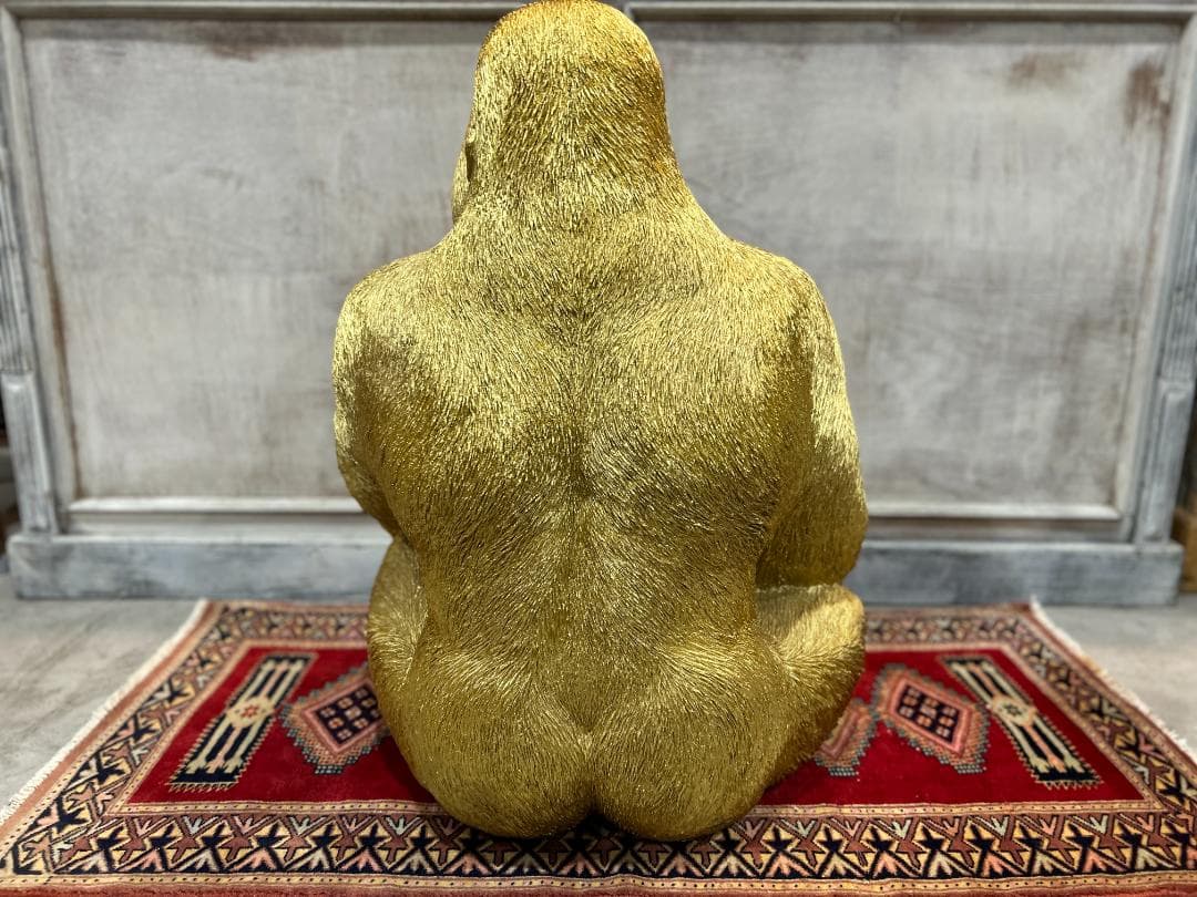 KARE / カレ　モンキーゴリラ サイド ゴールド XL　デコフィギュア