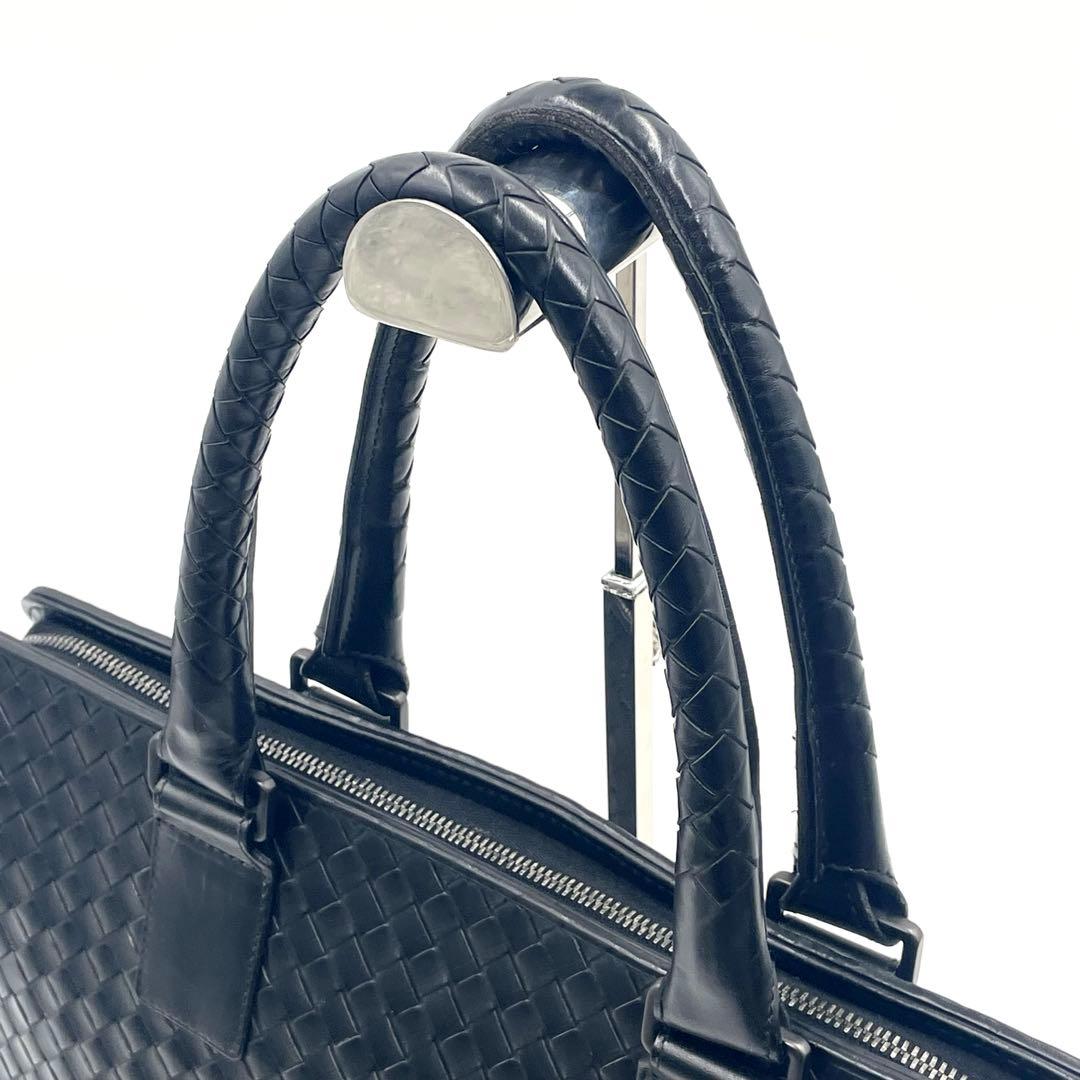 【極美品】ボッテガヴェネタ ビジネスバッグ ブリーフケース イントレチャート黒