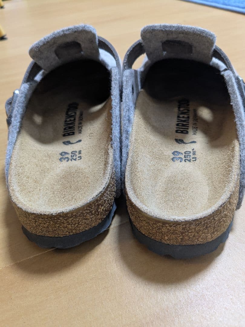 【値下げ】BIRKENSTOCK Bostonボストン　フェルトサンダル 39