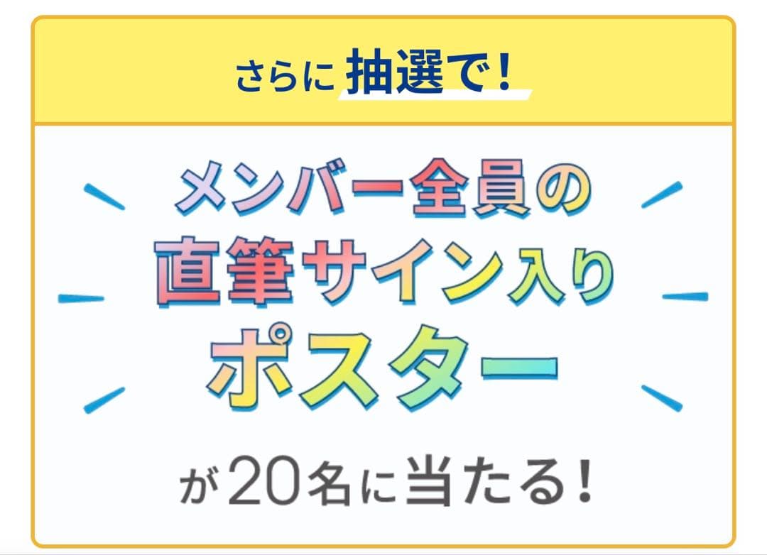 n*n様 【限定】アルジャン x ahamoメンバー全員直筆サイン入りポスター