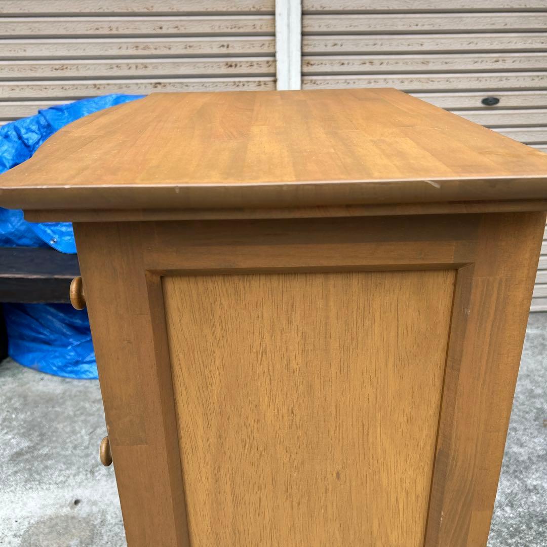 全国家具工業連合会　ボタニカル　ラタンチェスト　編み込み　4段　アンティーク