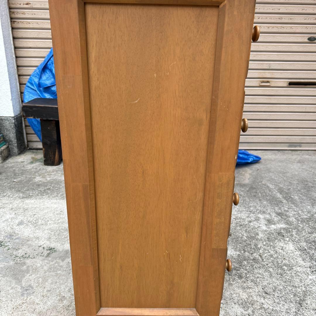 全国家具工業連合会　ボタニカル　ラタンチェスト　編み込み　4段　アンティーク