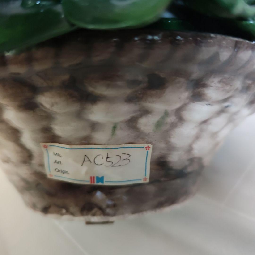 【美品】カポディモンテ　CAPODIMONTE イタリア　陶花　35cm