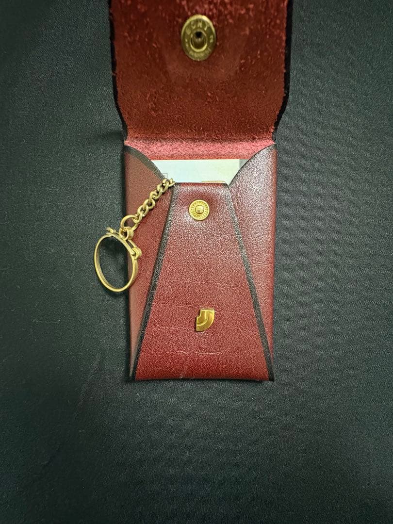 希少 Leica ライカ刻印 本革カードケース ドイツPRYM金具 キーリング付