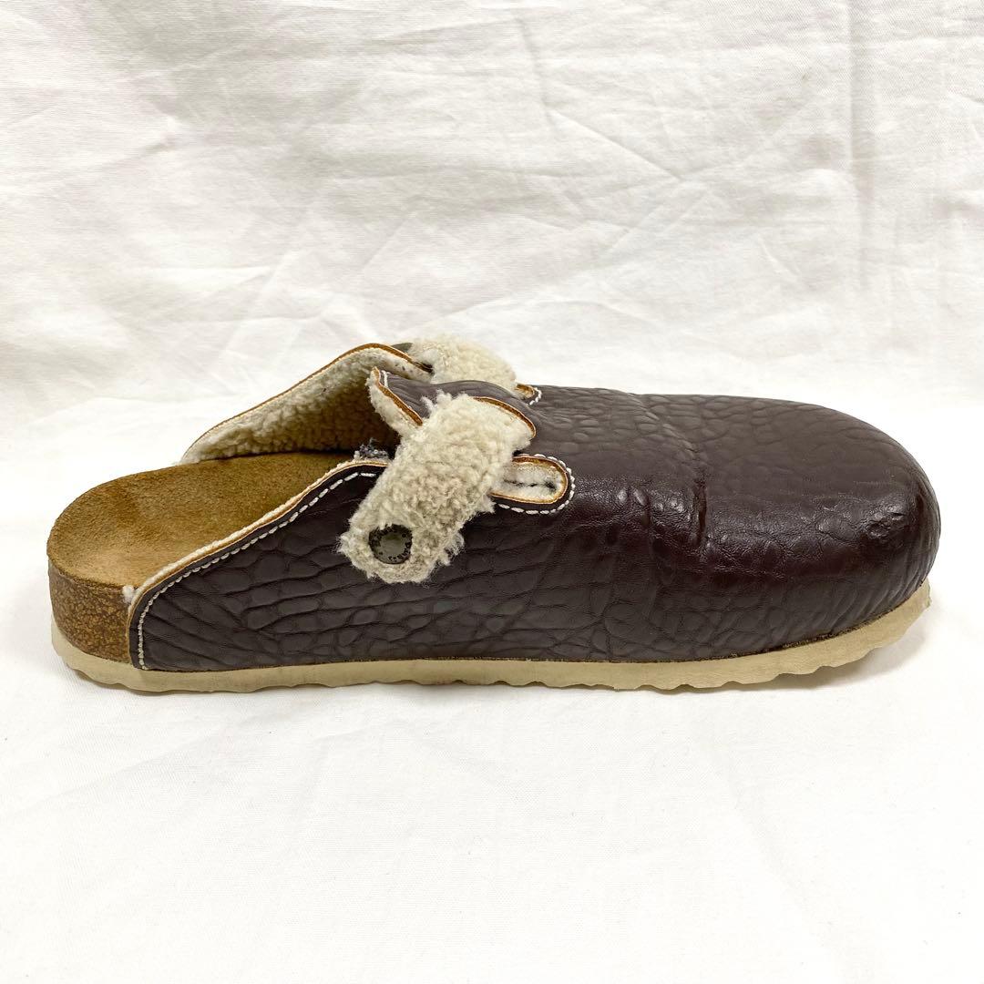 極美品✨希少 ビルケンシュトック ボストン レザー ボア サンダル 25cm