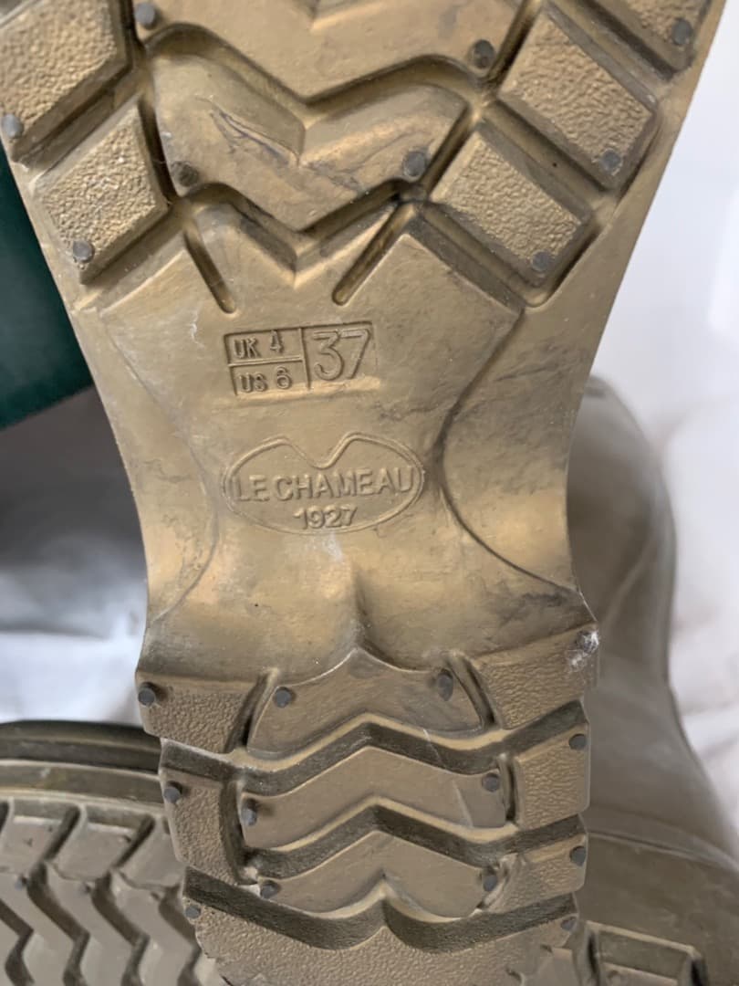 【目立った傷や汚れナシ】 LE CHAMEAU　ゴム長靴　約24cm