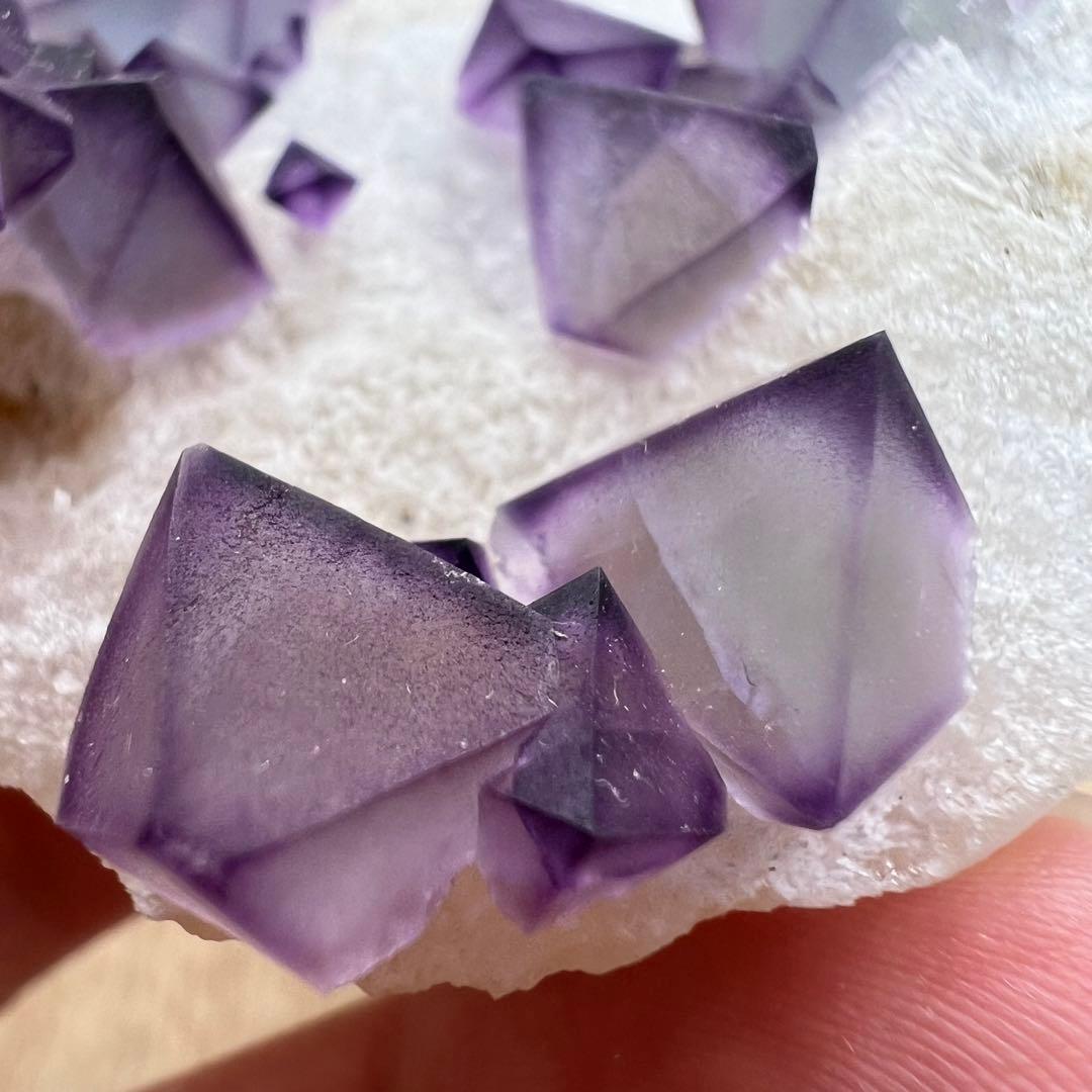 フローライト 八面体 水晶 共生 鉱物 標本 原石