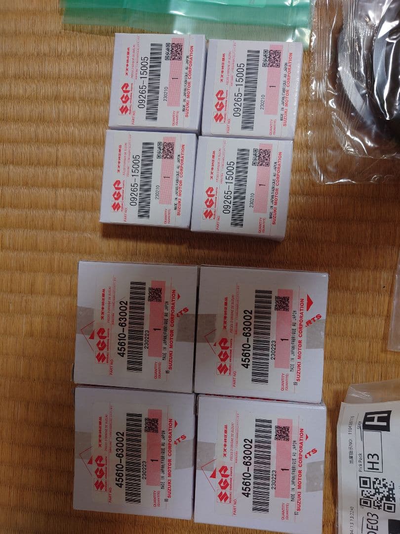 ジムニーja11スズキ純正ナックル周辺部品キングピンなど