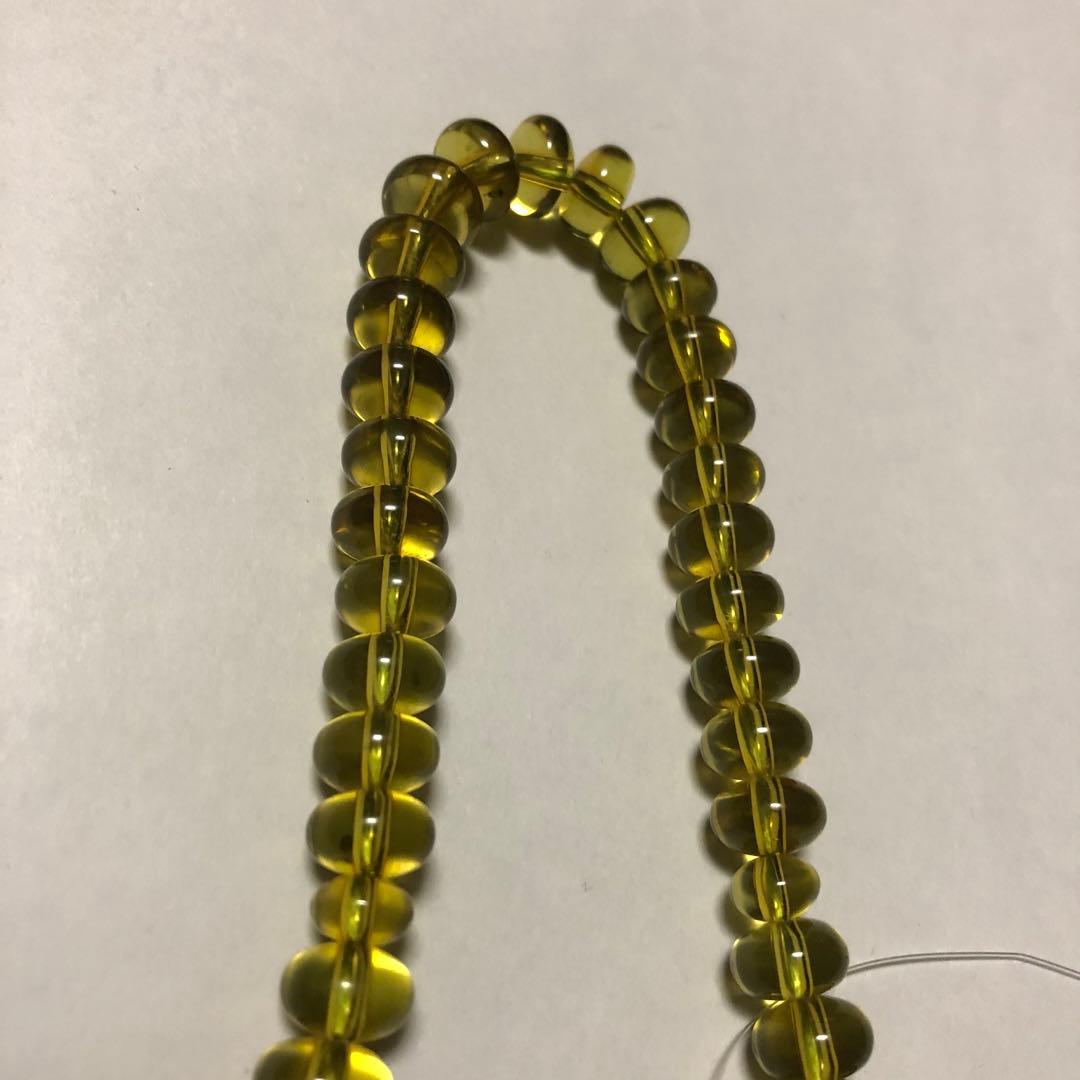 グリーンアンバー　念珠