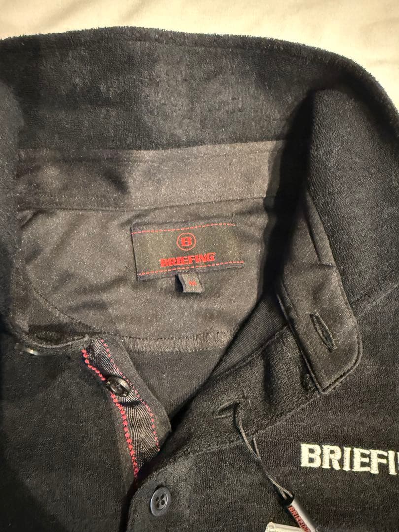 BRIEFING ブラック ポロシャツ