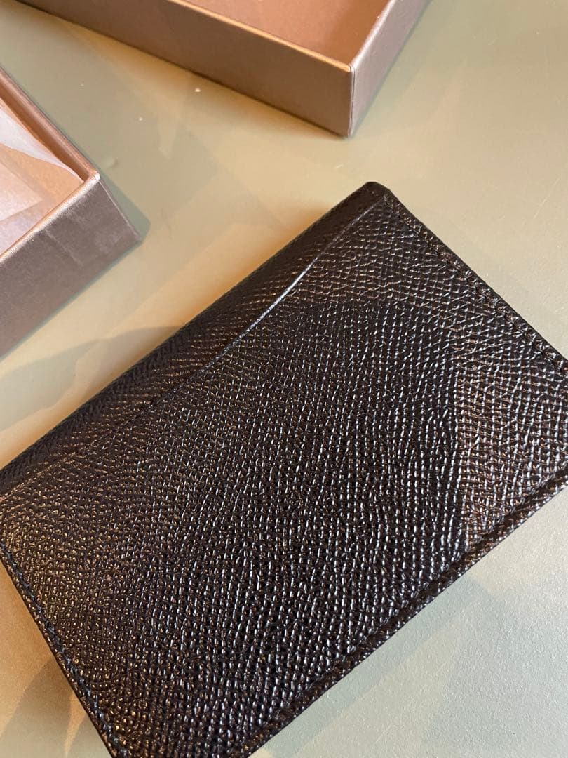 ブルガリ　黒 レザー 名刺入れ