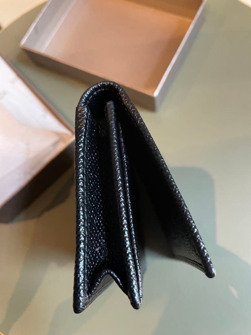 ブルガリ　黒 レザー 名刺入れ