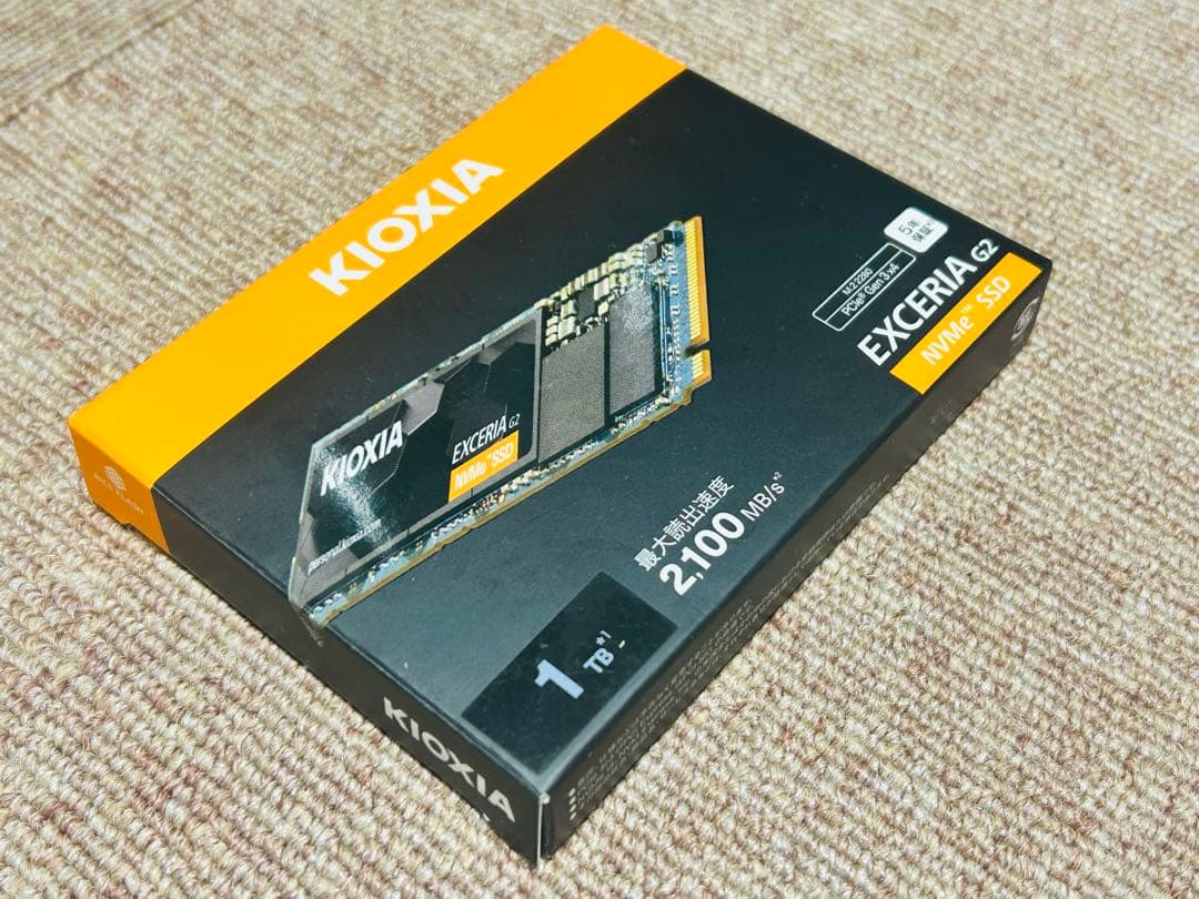 東芝 KIOXIA 1TB m.2 NVMe SSD 自作PC ゲーミングPC