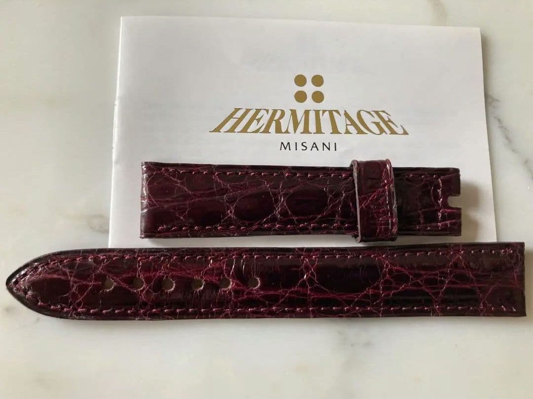 新品！MISANI 純正 革ベルト　本クロコ 　ワニ　 ミザーニ