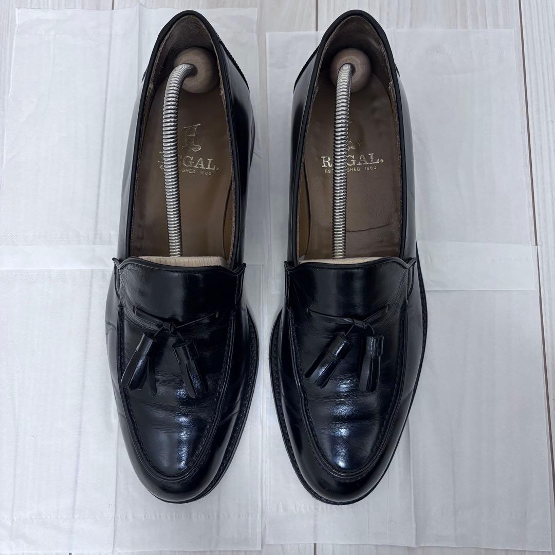REGAL ブラック　タッセルローファー