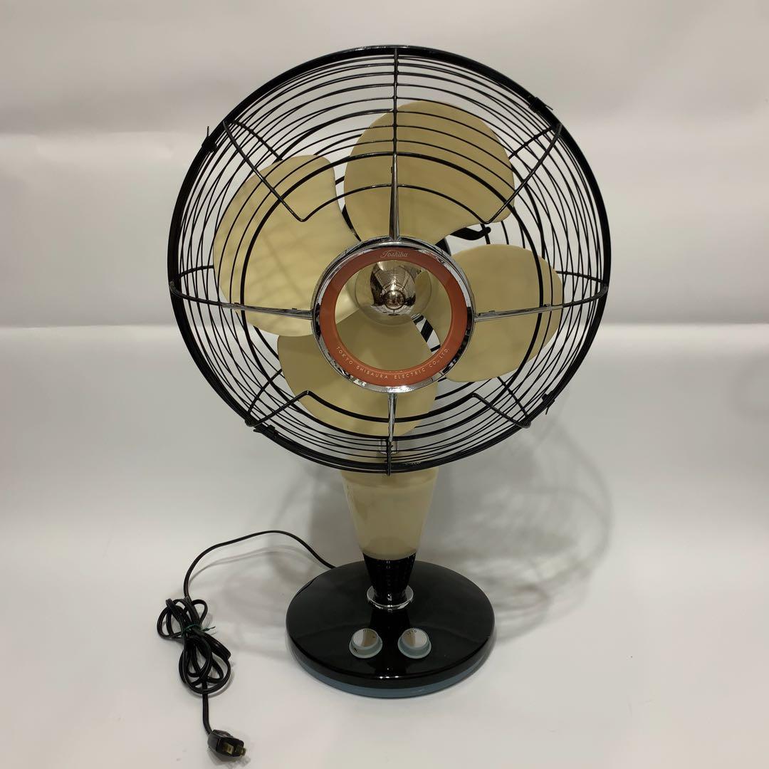 美品　動作品　扇風機 昭和レトロ 東芝 Toshiba 夕顔 LP形 4枚羽根