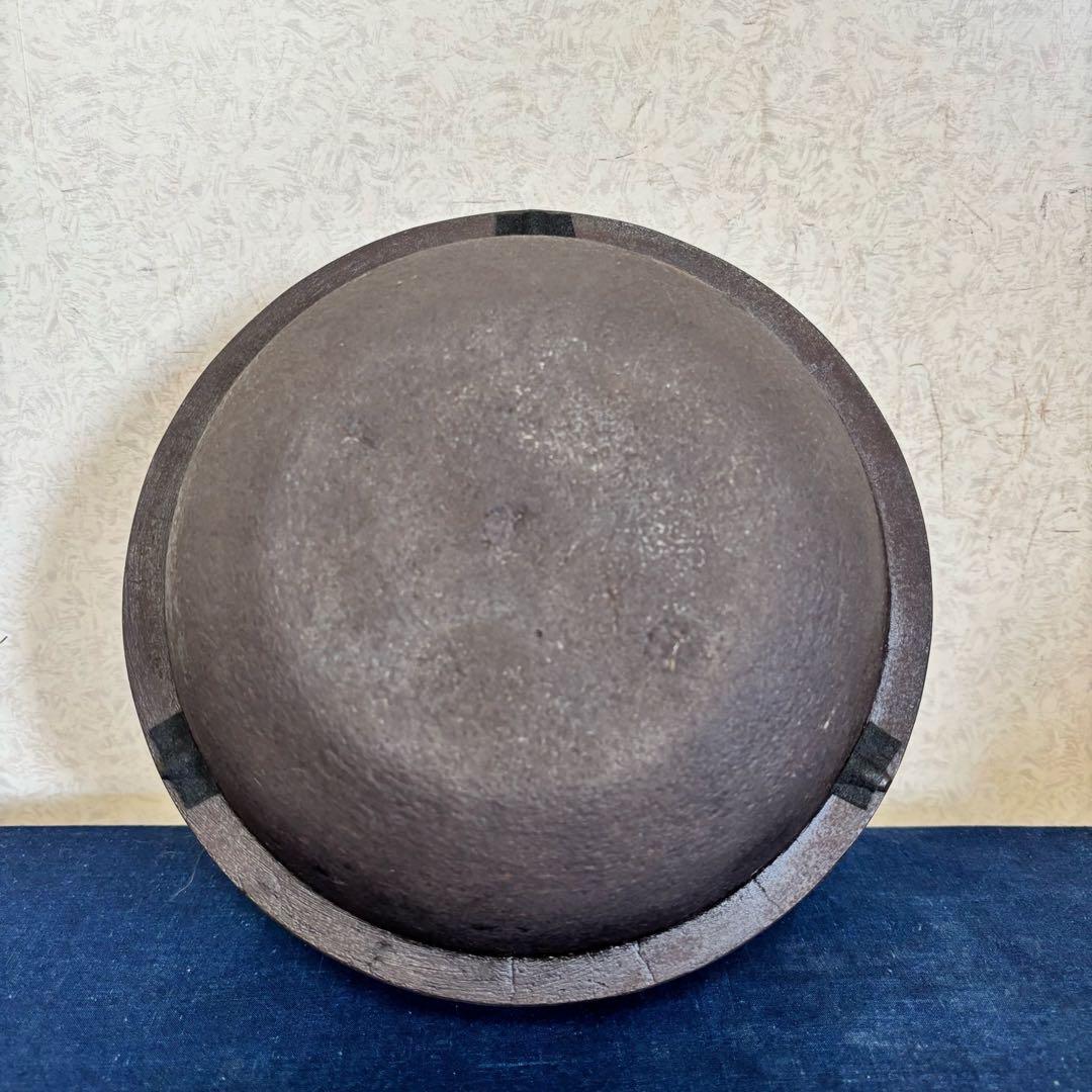 人間国宝敬典造 風炉 炉釜 電熱器 唐銅鬼面風炉釜 野々田電熱器 敷板 茶道具