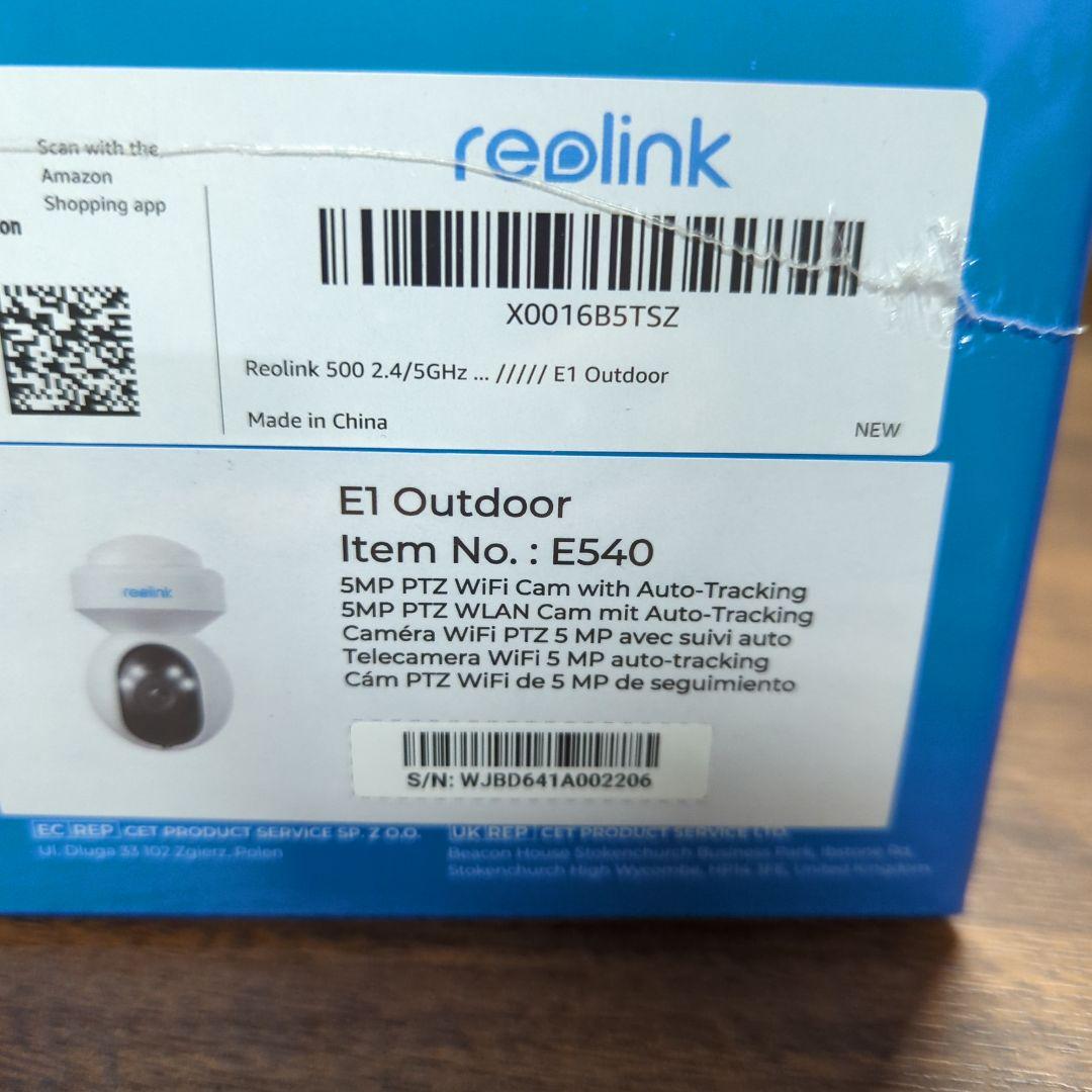 2点Reolink 防犯カメラ 屋外 3倍光学ズーム E1 Outdoor 新品