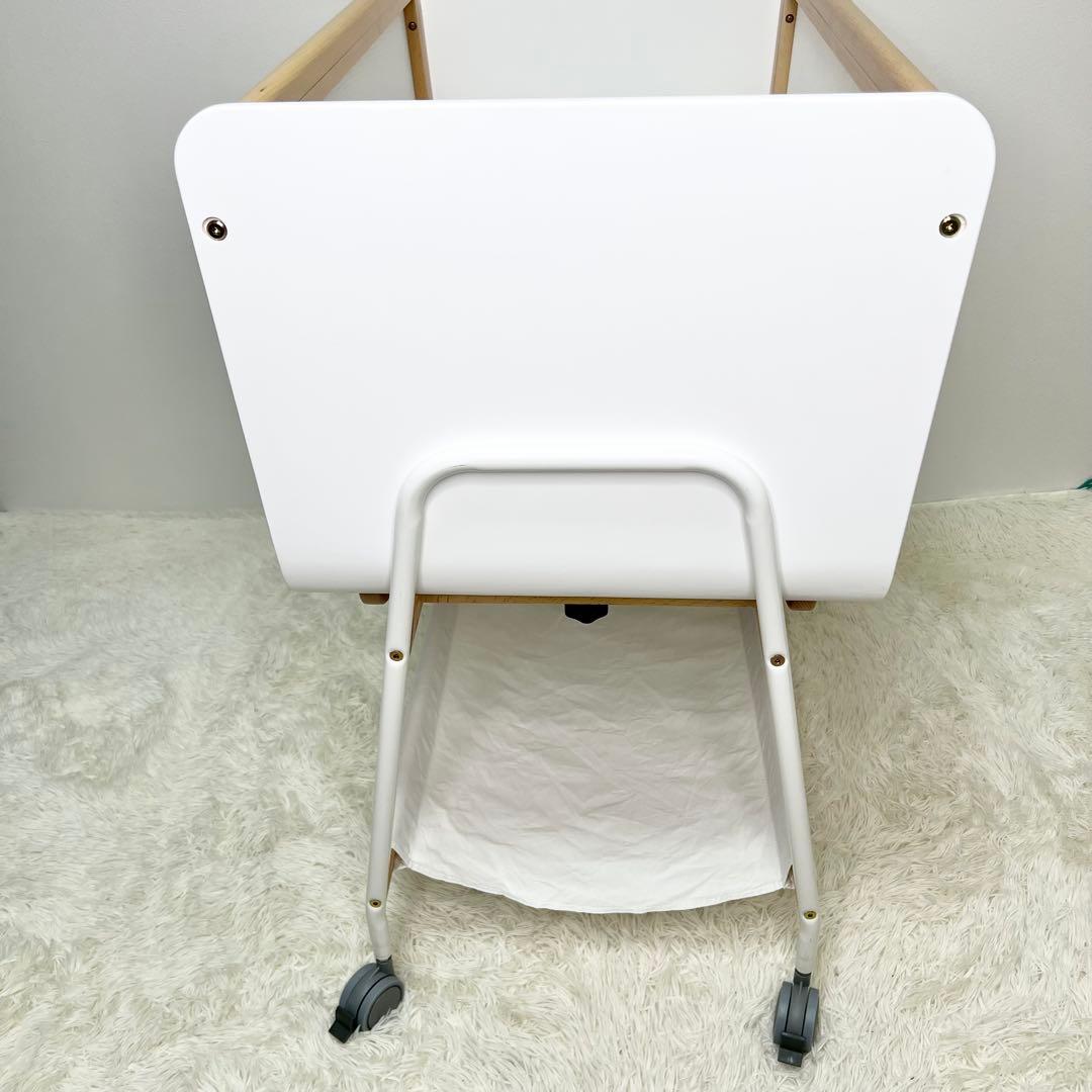 美品 大和屋 リリワゴンⅡ ベビーベット 新生児 ゆりかご 取説付 おしゃれ