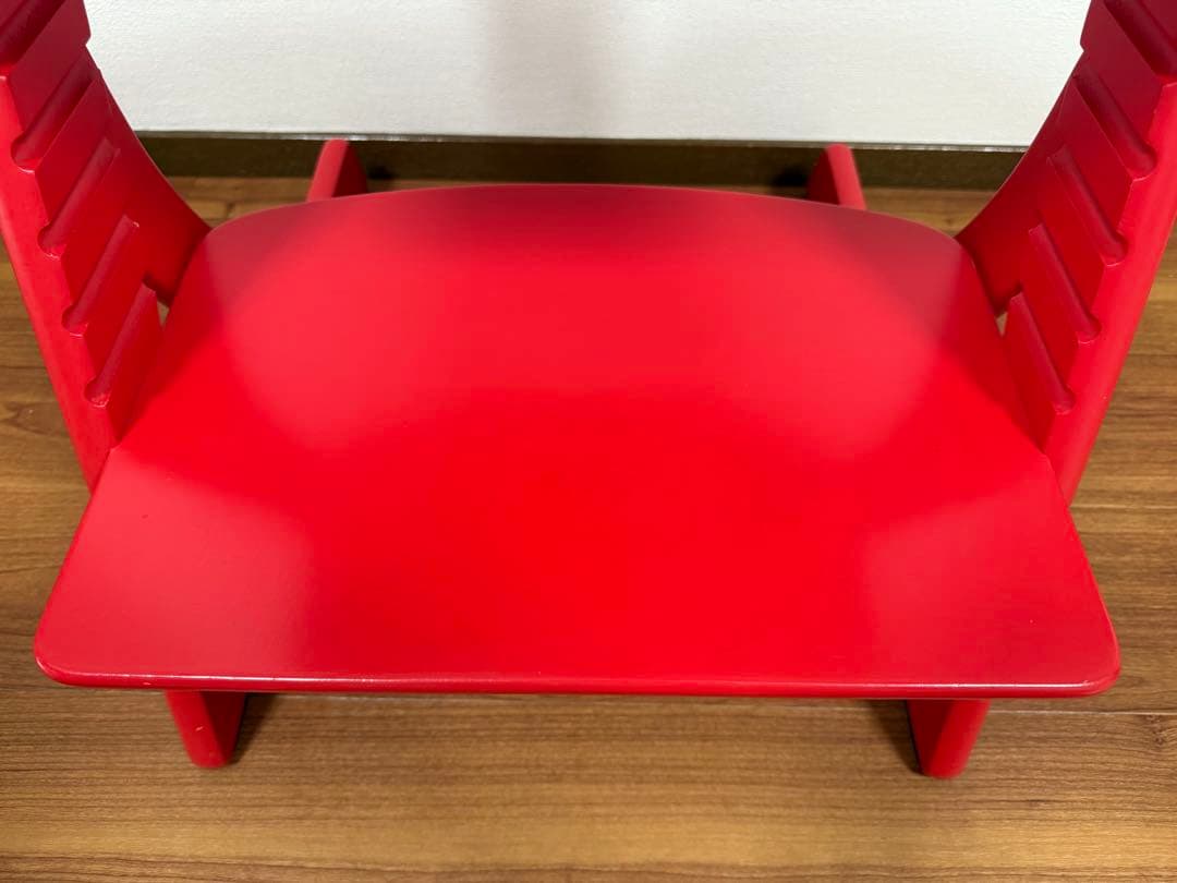 【美品】すくすくチェア　スクスクチェアーEX テーブル&カード付き　レッド