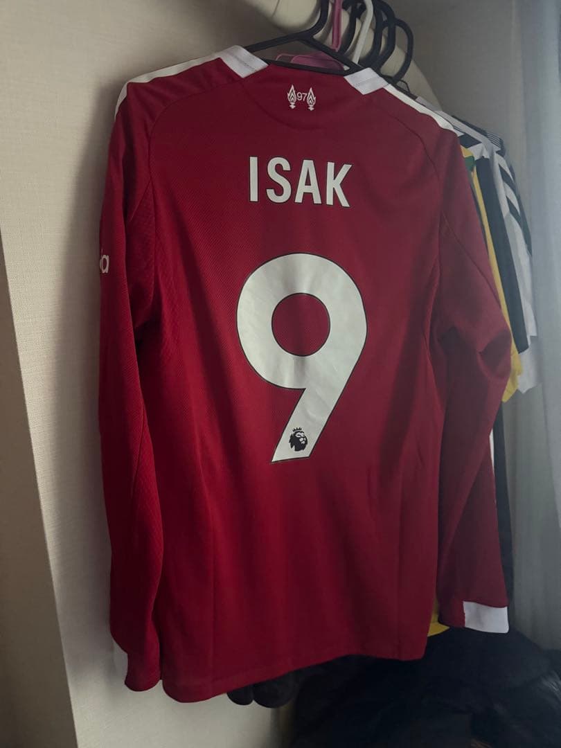 25/26 リヴァプール　長袖ユニ　イサク　Lサイズ　オーセンティック