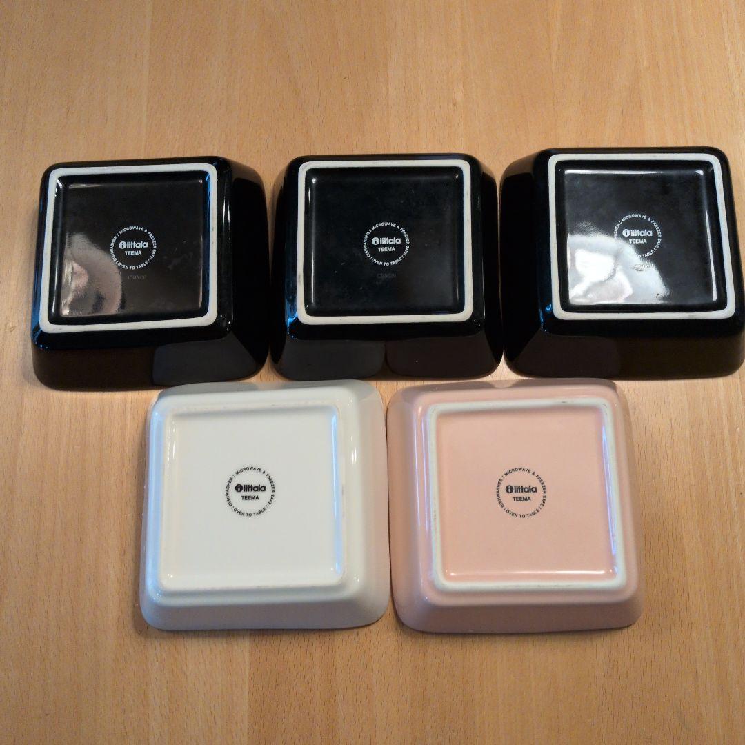 mwa　イッタラ スクエアプレート 12cm 計5枚