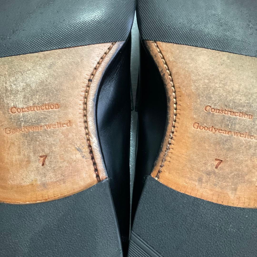 ユニオンインペリアル　ローファーU2004 黒　サイズ7