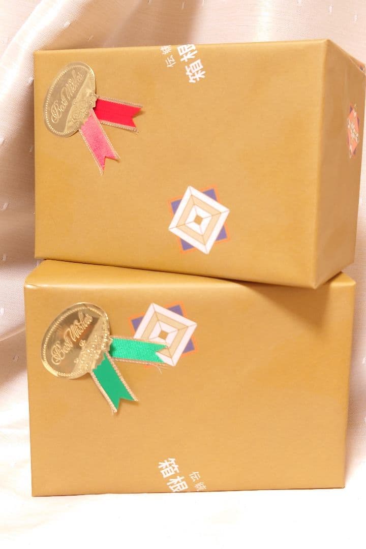 【包装未開封/赤リボン】箱根寄木細工 秘密箱10回仕掛け 5寸 小寄木