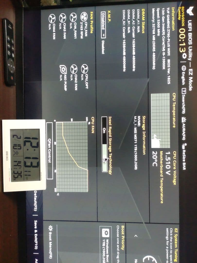 ASUS TUF Gaming Z790-PLUS WIFI マザーボード