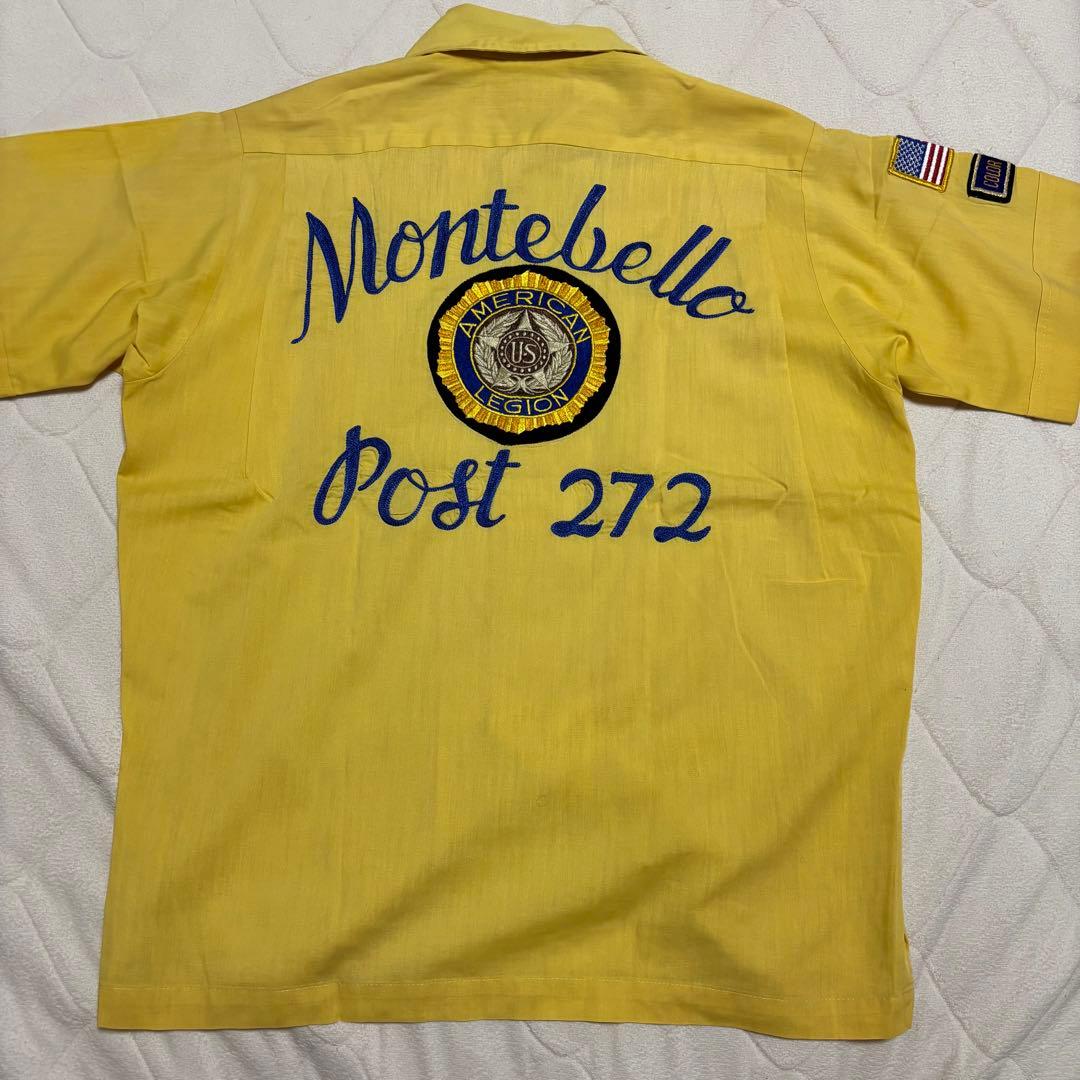 60's ビンテージ ミリタリー ボーリングシャツ 大戦物 ベトジャン USMA