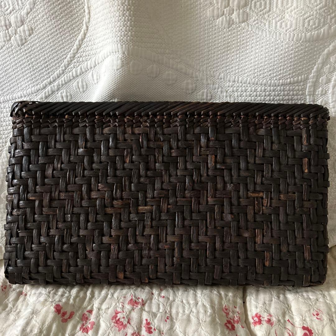 アンティーク山葡萄カゴクラッチバッグセカンドバッグ