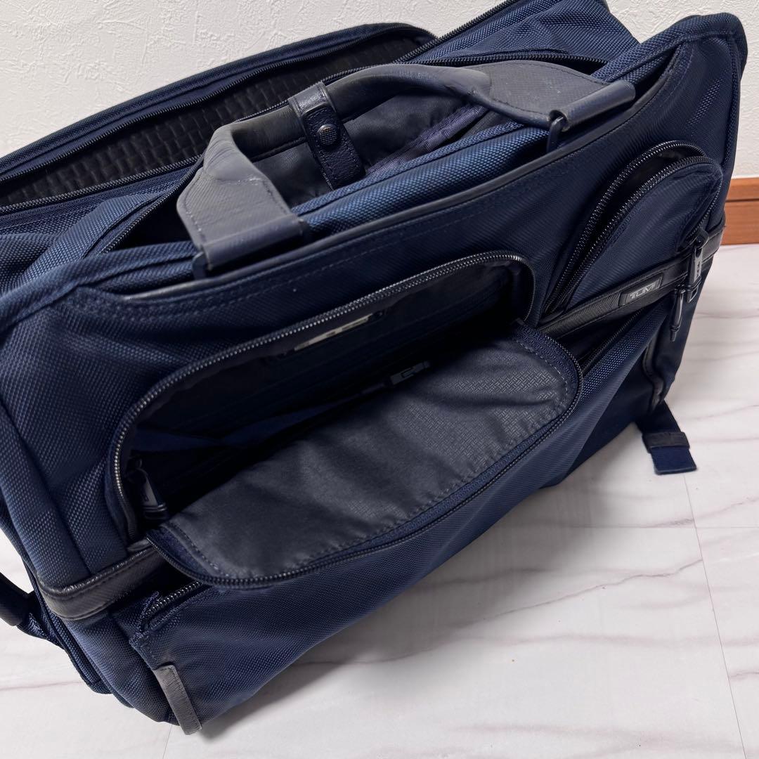 シップス別注✨トゥミ 3way アルファ3 ビジネスバッグ リュック 紺 PC