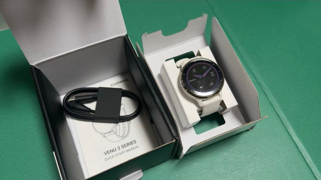 【未使用】【新品】GARMIN VENU3S IVORY/CREAM GOLD