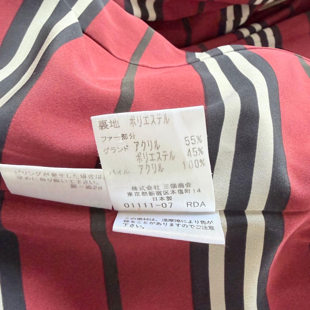 希少✨バーバリーブルーレーベル　ウール　フーデットコート　ショートコート　38