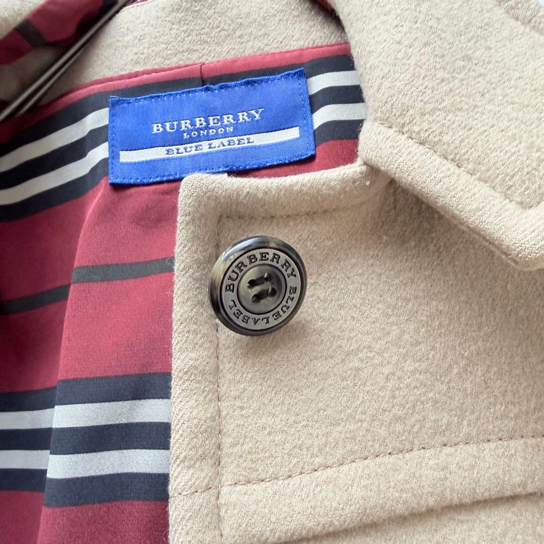 希少✨バーバリーブルーレーベル　ウール　フーデットコート　ショートコート　38