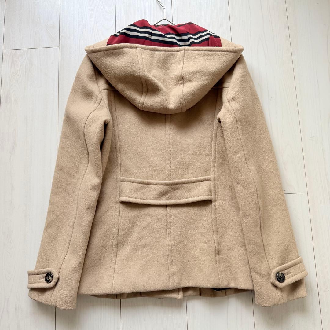 希少✨バーバリーブルーレーベル　ウール　フーデットコート　ショートコート　38
