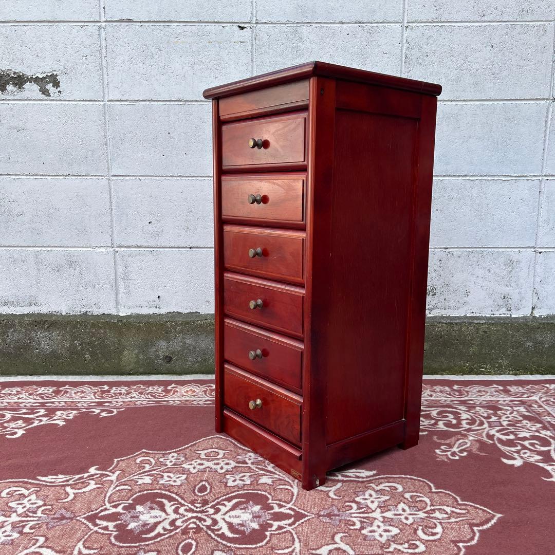 古家具ビンテージ品◾️四国工芸 SHICO 引き出し6杯 整理棚 木製家具