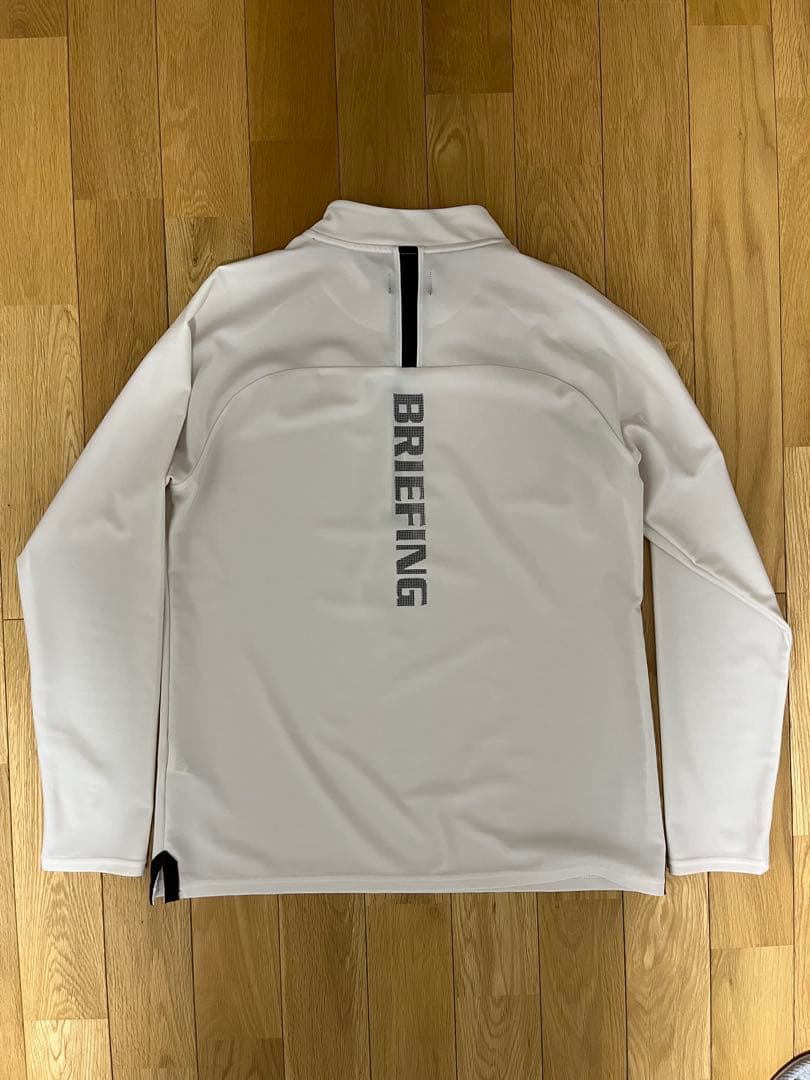 BRIEFING ハーフジップシャツ ホワイト