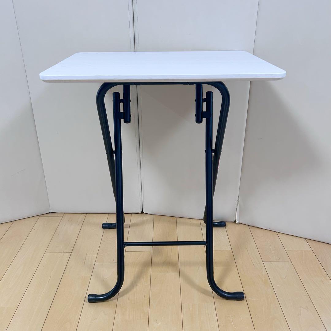 北欧　折りたたみテーブル　ホワイト　幅56 コーヒーテーブル　カフェテーブル