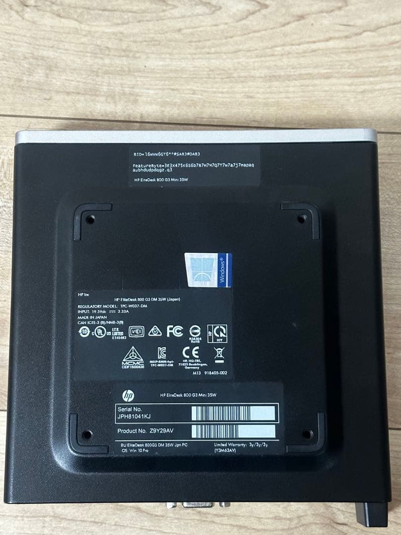 HP EliteDesk ミニPC