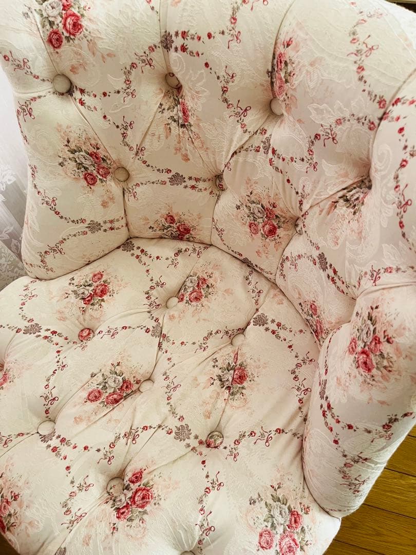 ちゃい　ラムズゲイト 花柄1人掛けソファ