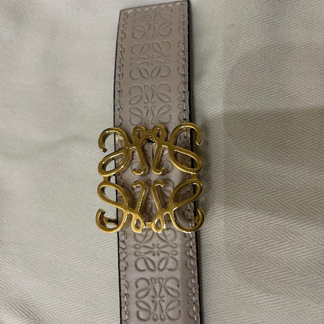 付属品完備 LOEWE エンボス加工 ベルト