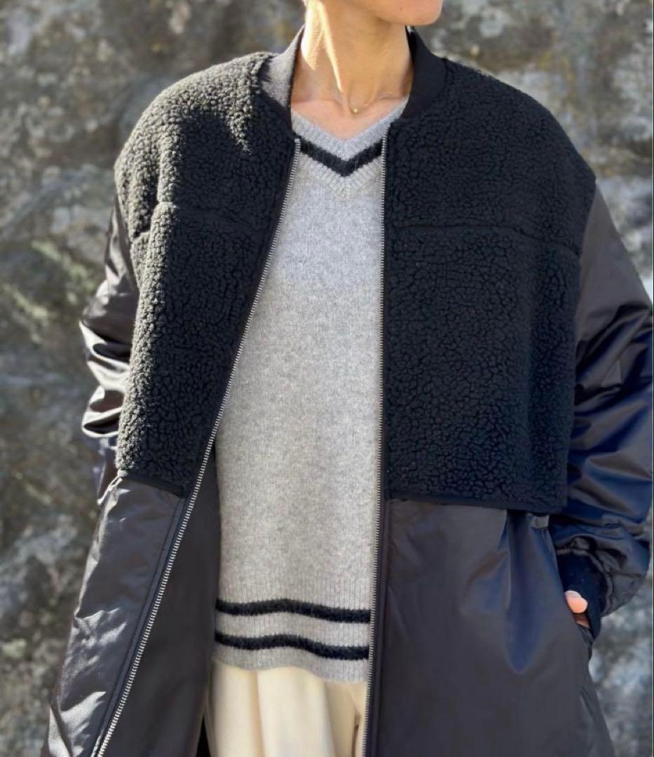 最終値下げ新品Dignite collier ディニテコリエのMA1ボアコート