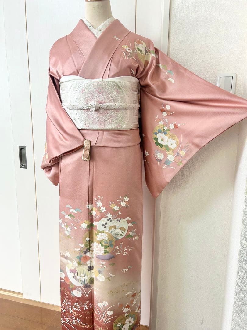 美品　正絹訪問着　フルセット4点　入学式　七五三　お宮参り　結婚式