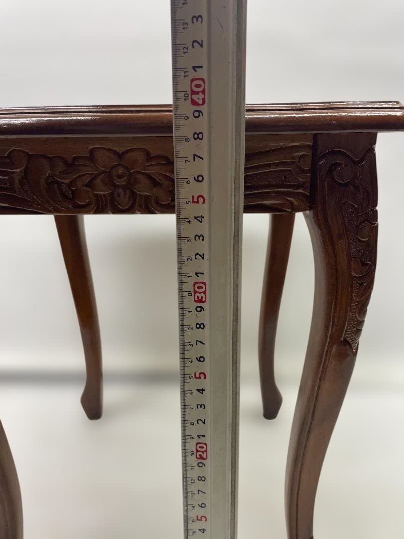 イタリアアンティーク 花柄象嵌 木製サイドボード 飾り棚 　01b37