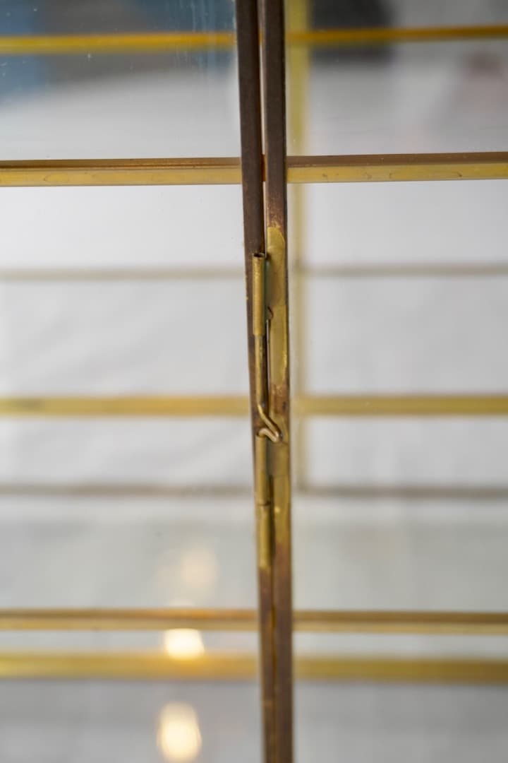 イギリス ヴィンテージ 真鍮ガラスケース